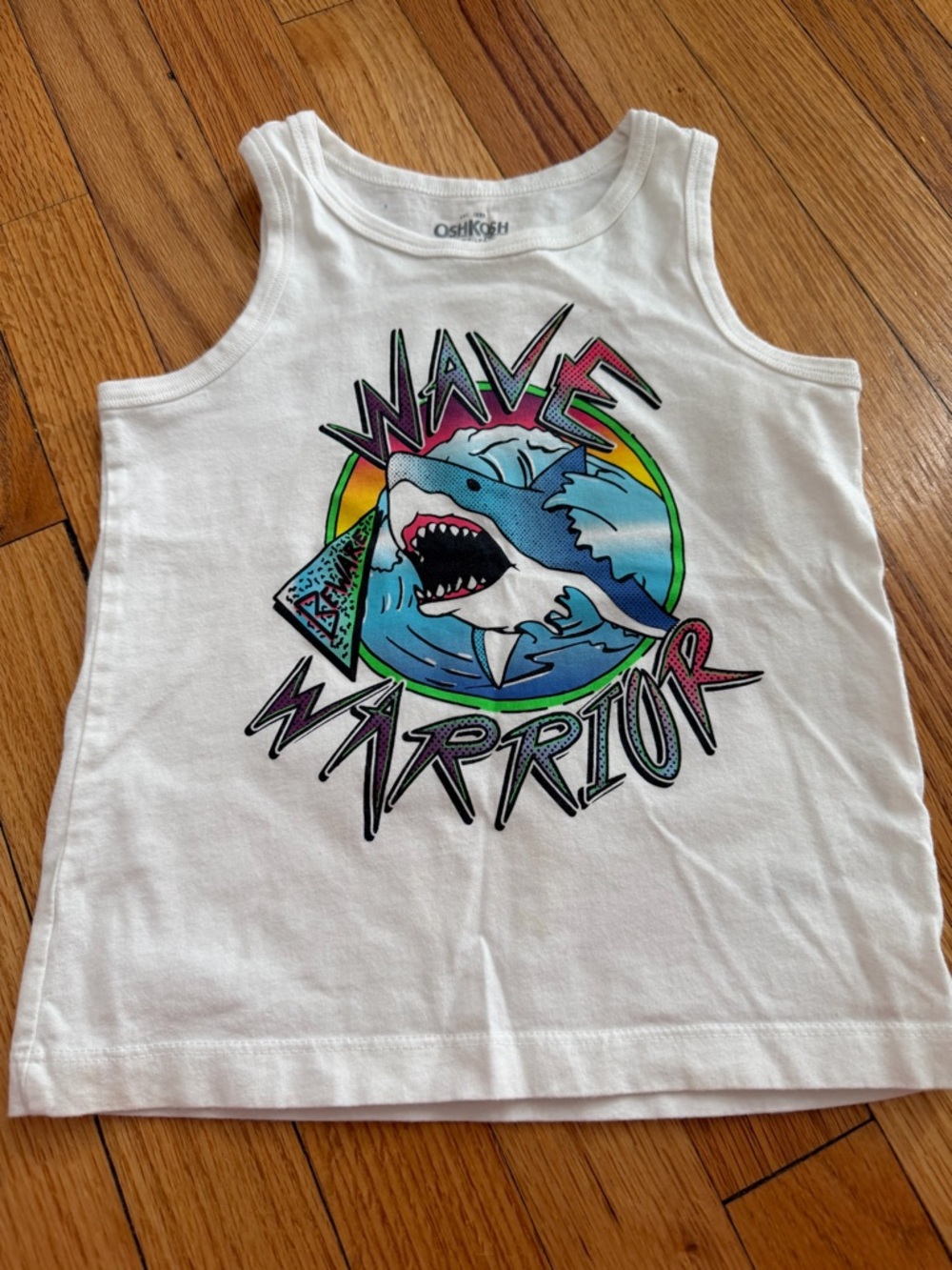 Osh Kosh Toddler Boy Shark Wave Warrior Tank Top 4T